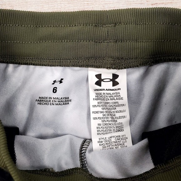 Under Armour Boys Camo Jogger Sweatpants Zip Pockets Youth Size 6 NWT - Picture 6 of 8